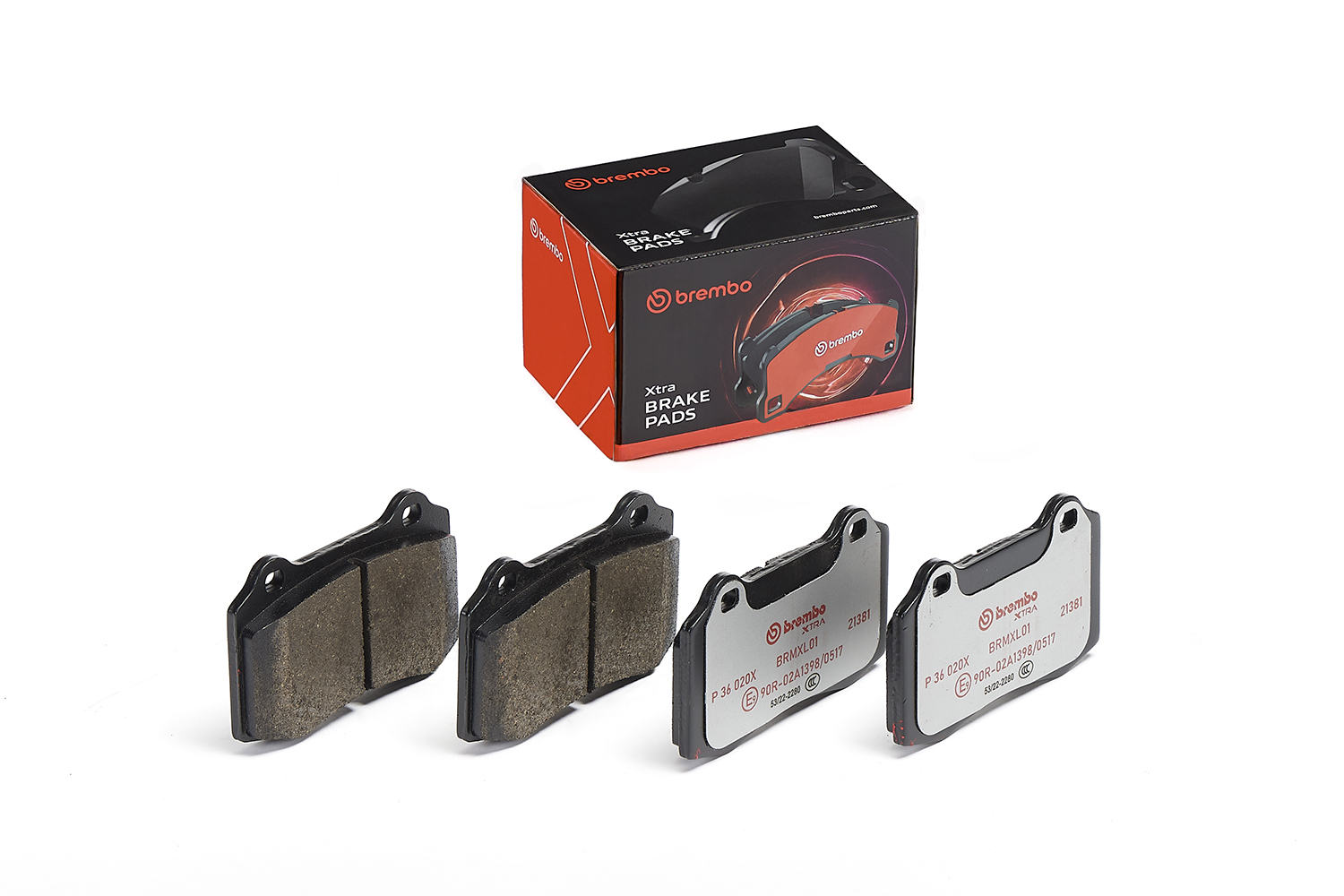 Jeu de 4 plaquettes de frein BREMBO ref. P 36 020X
