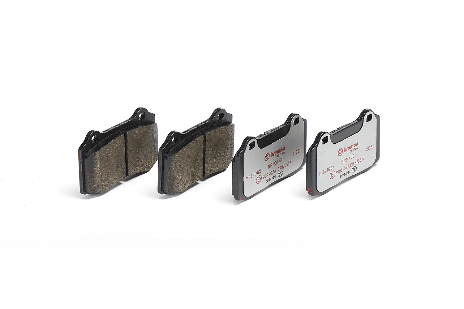 Jeu de 4 plaquettes de frein BREMBO ref. P 36 020X