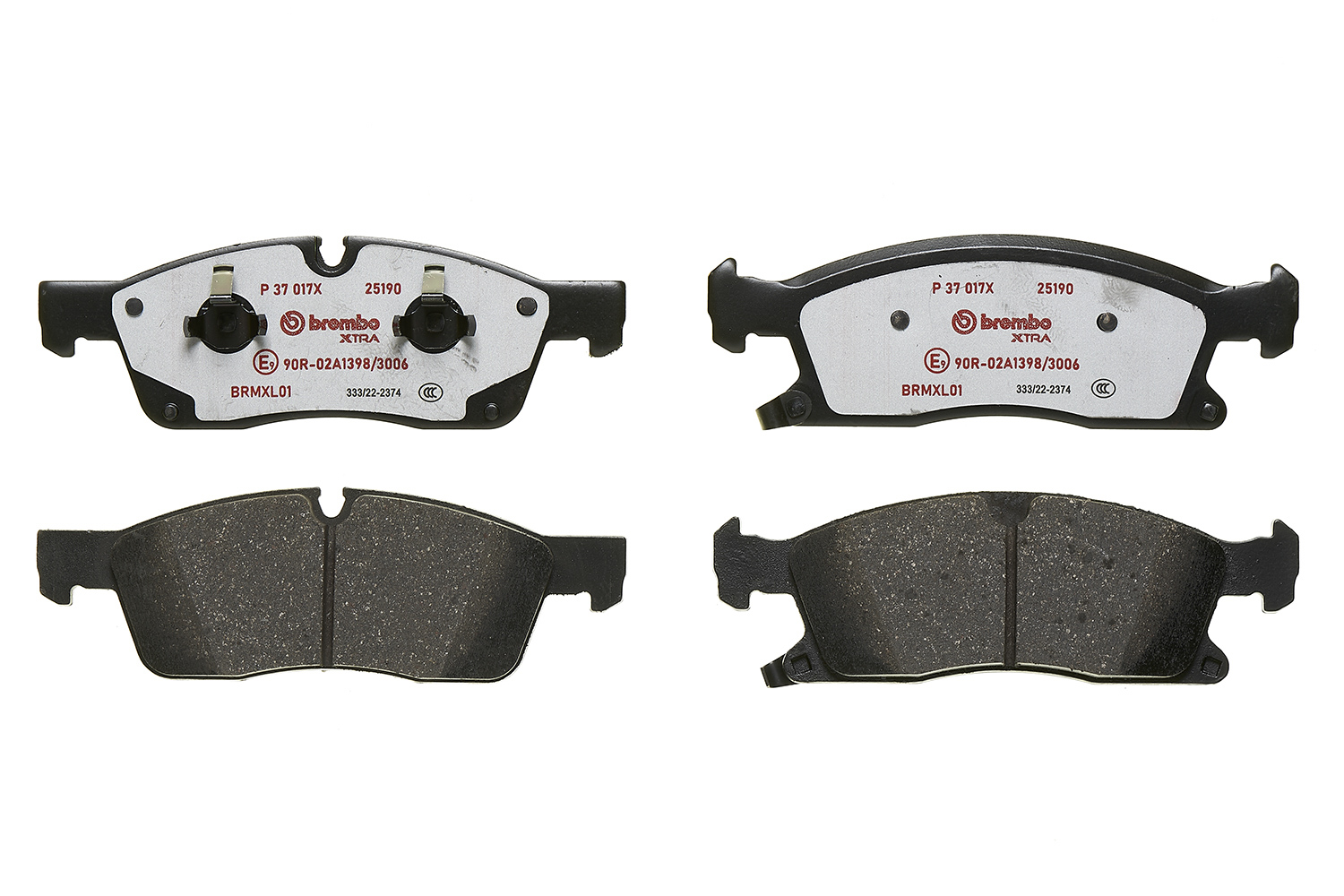 Jogo de 4 pastilhas de travão BREMBO ref. P 37 017X