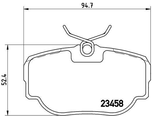 Jogo de 4 pastilhas de travão BREMBO ref. P 44 009