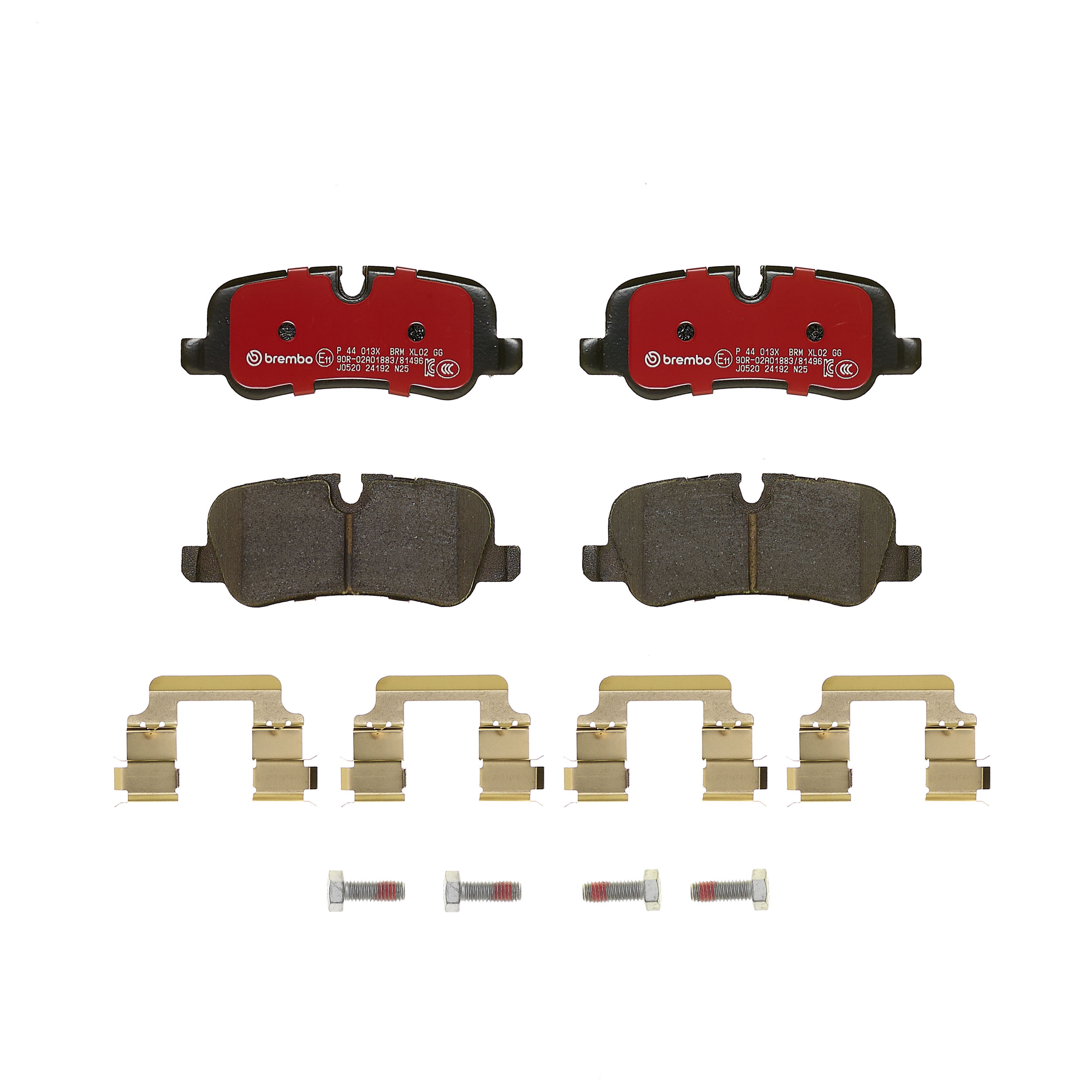 Jogo de 4 pastilhas de travão BREMBO ref. P 44 013X