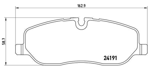 Jeu de 4 plaquettes de frein BREMBO ref. P 44 014