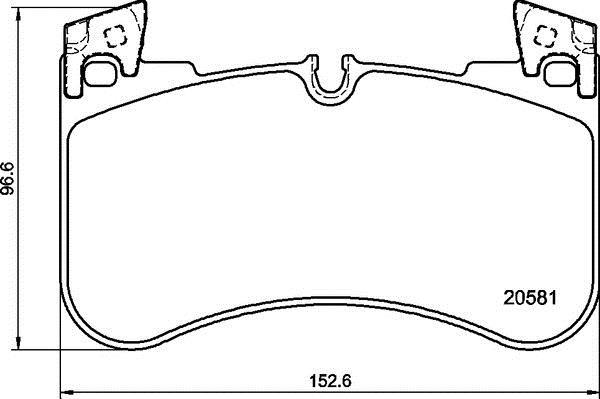 Jogo de 4 pastilhas de travão BREMBO ref. P 44 029