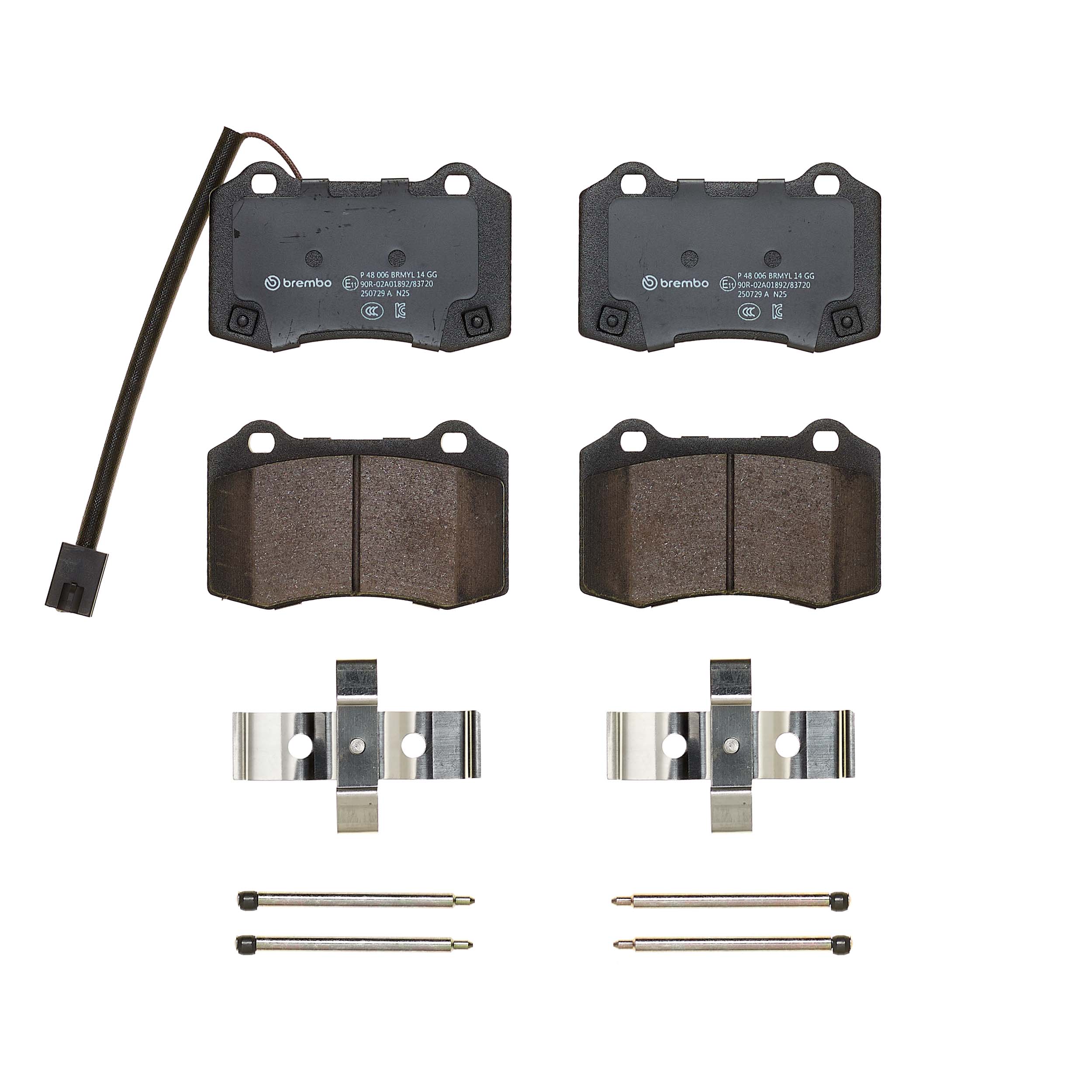 Jogo de 4 pastilhas de travão BREMBO ref. P 48 006