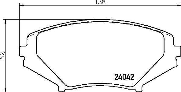 Jogo de 4 pastilhas de travão BREMBO ref. P 49 034