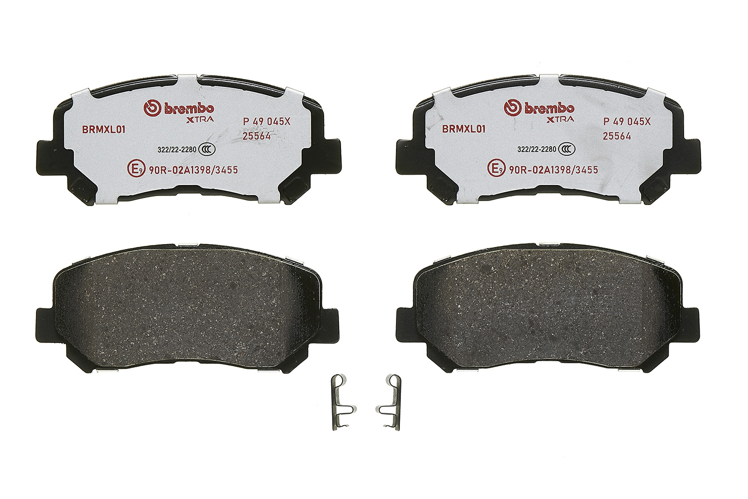 Jogo de 4 pastilhas de travão BREMBO ref. P 49 045X