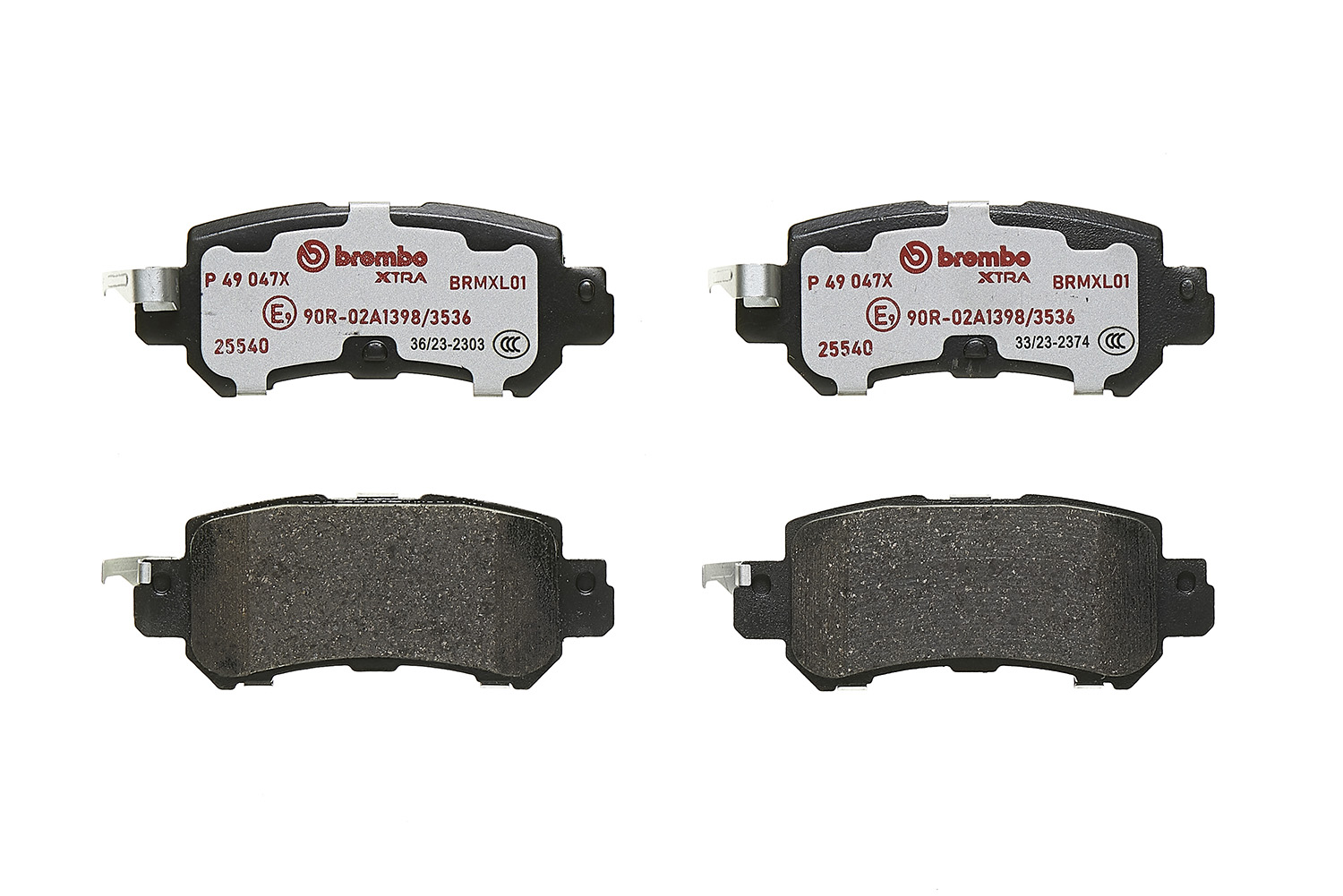 Jogo de 4 pastilhas de travão BREMBO ref. P 49 047X