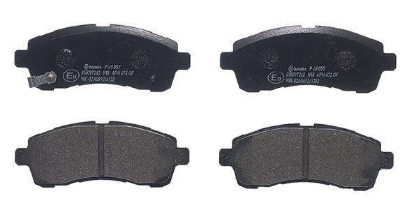 Jogo de 4 pastilhas de travão BREMBO ref. P 49 057