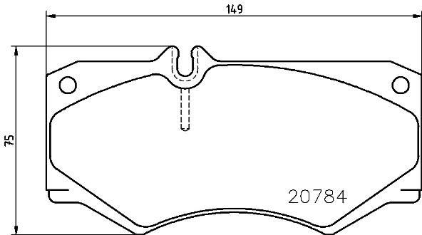 Jeu de 4 plaquettes de frein BREMBO ref. P 50 003
