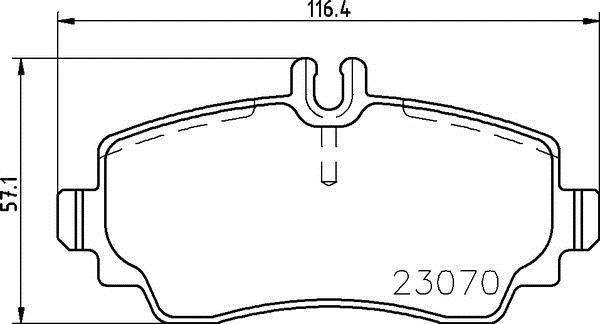 Jogo de 4 pastilhas de travão BREMBO ref. P 50 047