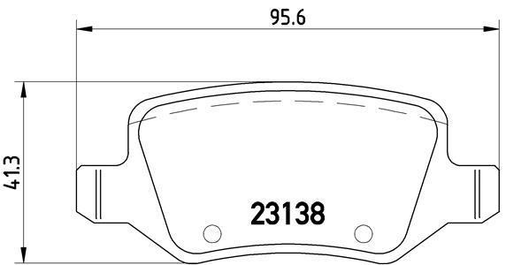 Jogo de 4 pastilhas de travão BREMBO ref. P 50 058