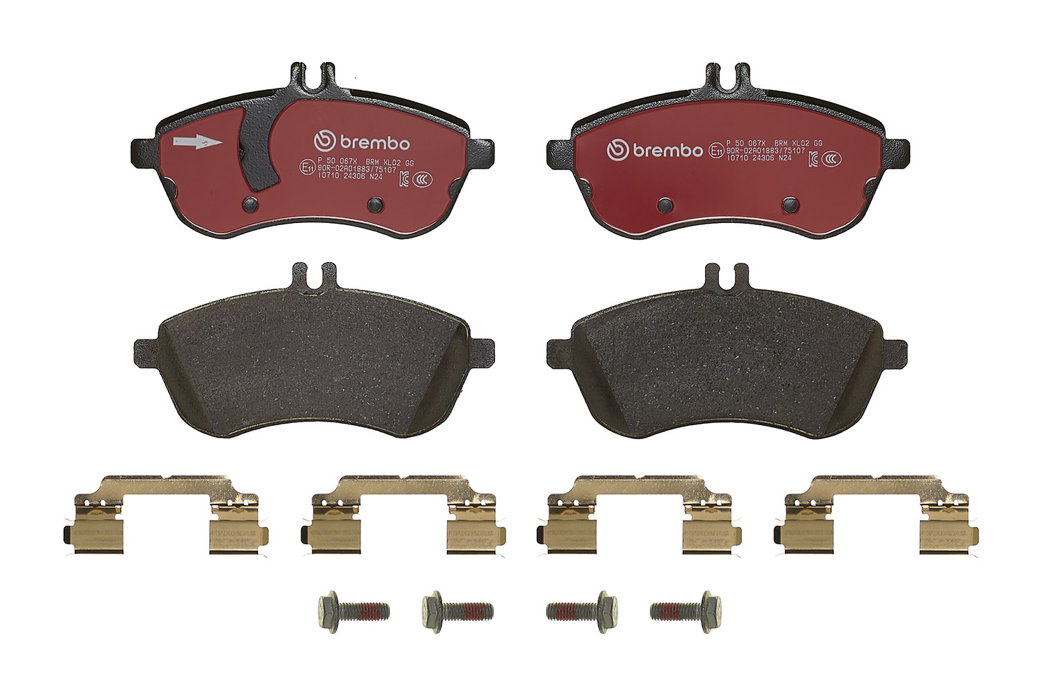 Jogo de 4 pastilhas de travão BREMBO ref. P 50 067X