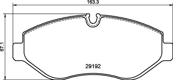 Jogo de 4 pastilhas de travão BREMBO ref. P 50 085G