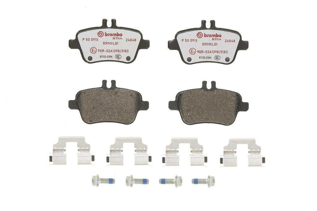 Jogo de 4 pastilhas de travão BREMBO ref. P 50 091X