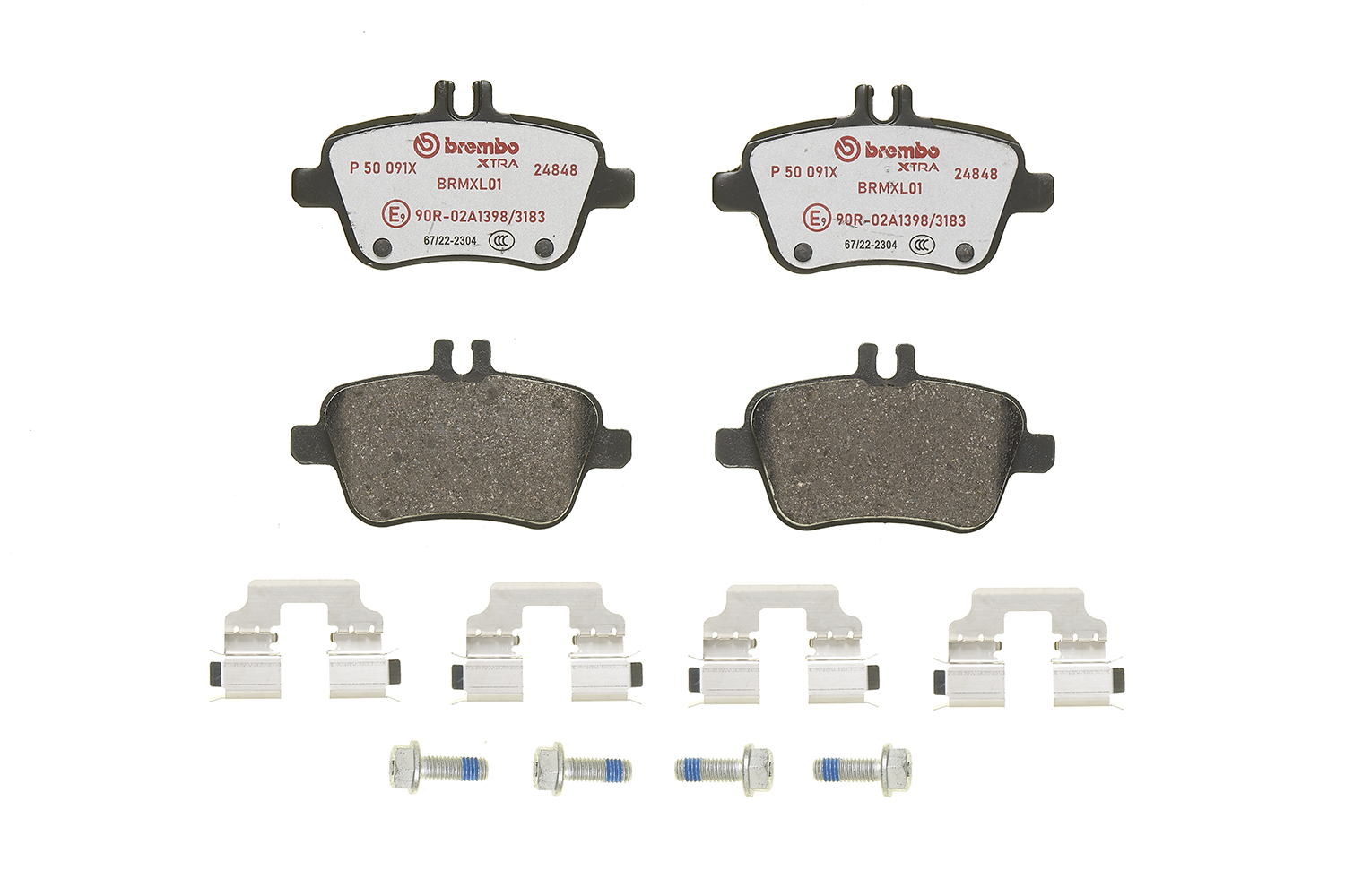 Jogo de 4 pastilhas de travão BREMBO ref. P 50 091X