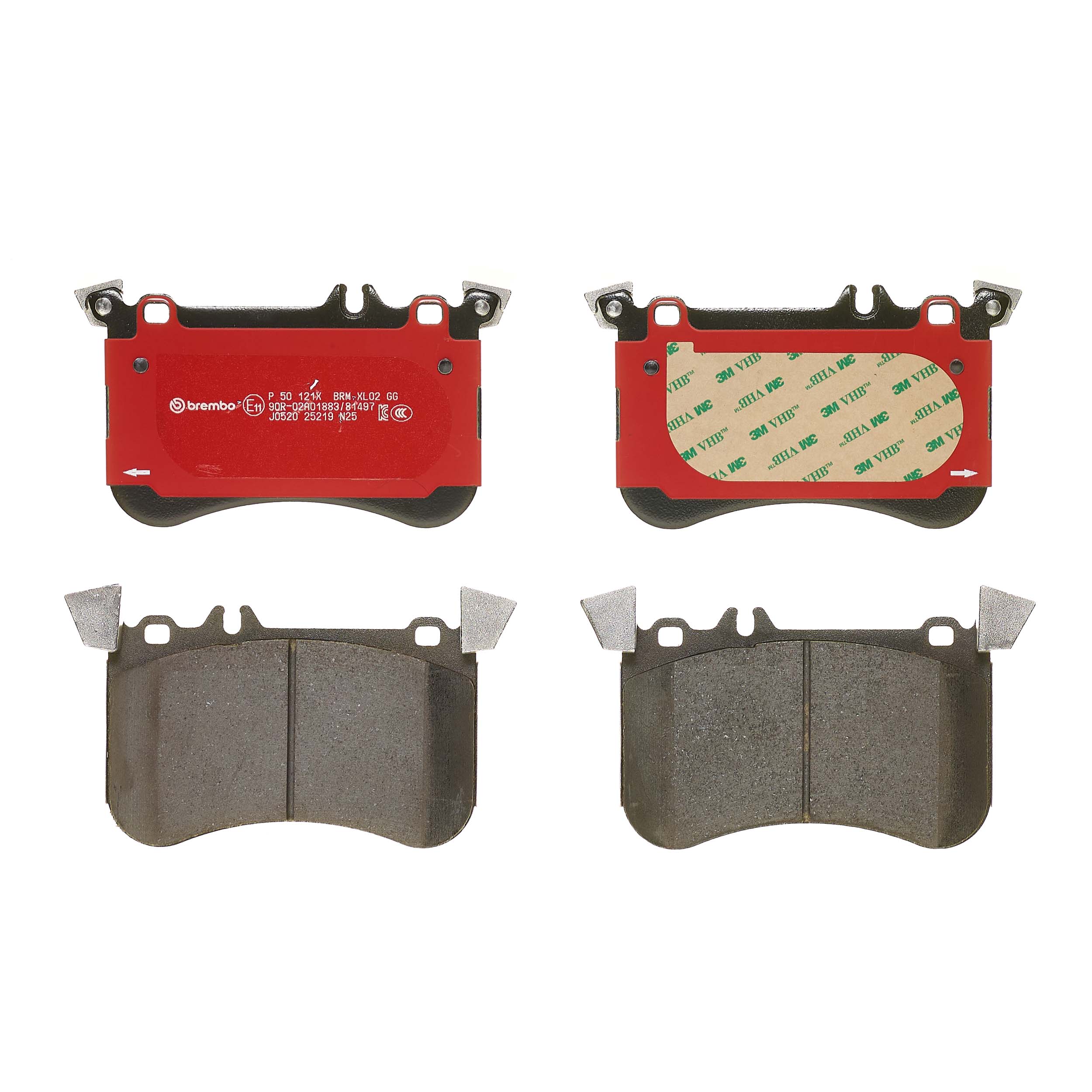Jogo de 4 pastilhas de travão BREMBO ref. P 50 121X
