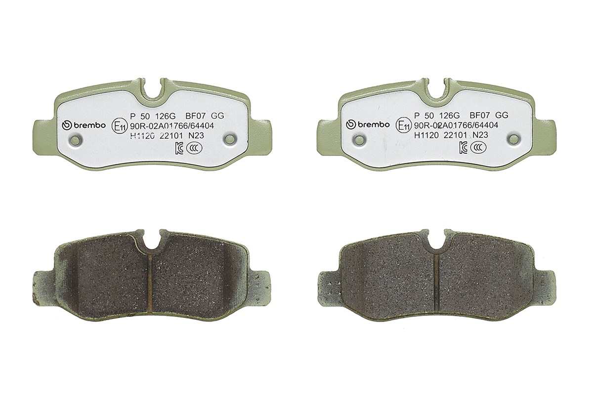 Jeu de 4 plaquettes de frein BREMBO ref. P 50 126G