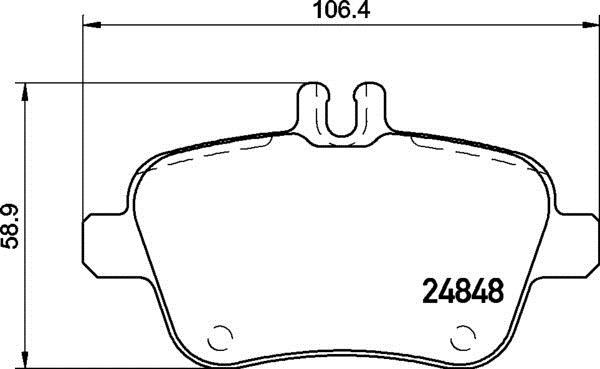Jogo de 4 pastilhas de travão BREMBO ref. P 50 135
