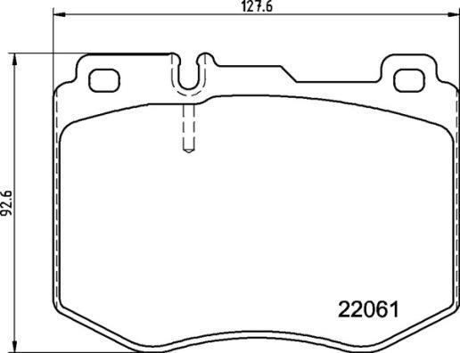 Jeu de 4 plaquettes de frein BREMBO ref. P 50 145