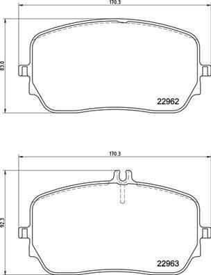 Jogo de 4 pastilhas de travão BREMBO ref. P 50 149
