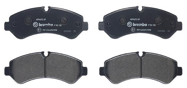 Jogo de 4 pastilhas de travão BREMBO ref. P 50 150