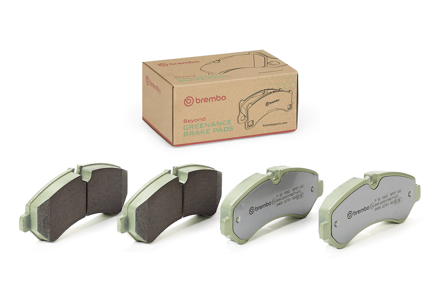 Jogo de 4 pastilhas de travão BREMBO ref. P 50 150G