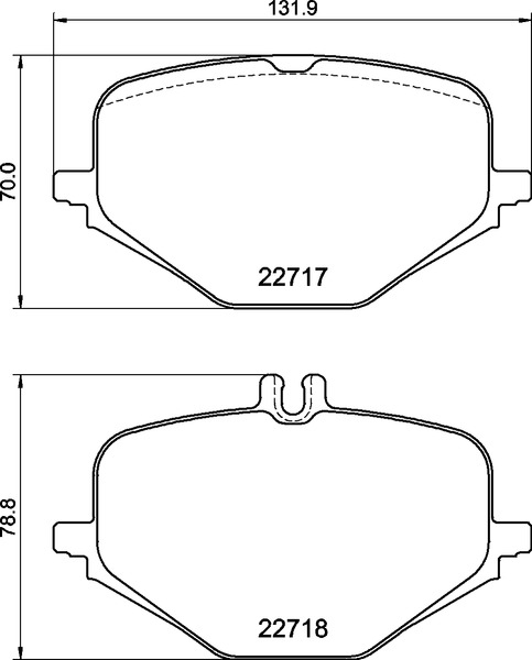Jogo de 4 pastilhas de travão BREMBO ref. P 50 167
