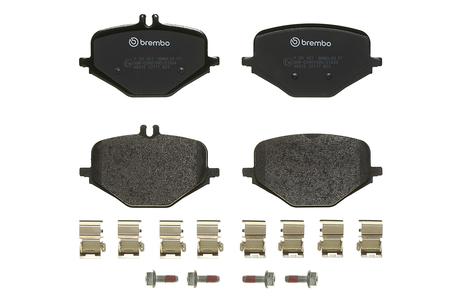 Jogo de 4 pastilhas de travão BREMBO ref. P 50 167