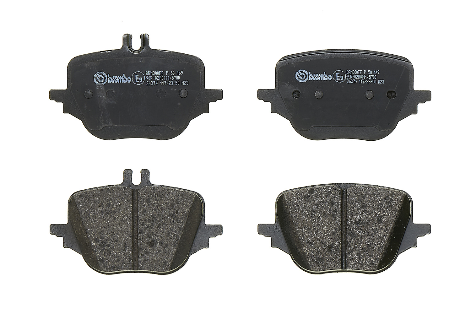 Jogo de 4 pastilhas de travão BREMBO ref. P 50 169