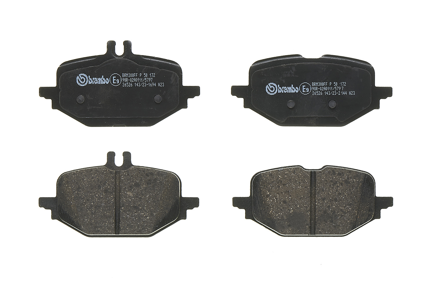 Jogo de 4 pastilhas de travão BREMBO ref. P 50 172
