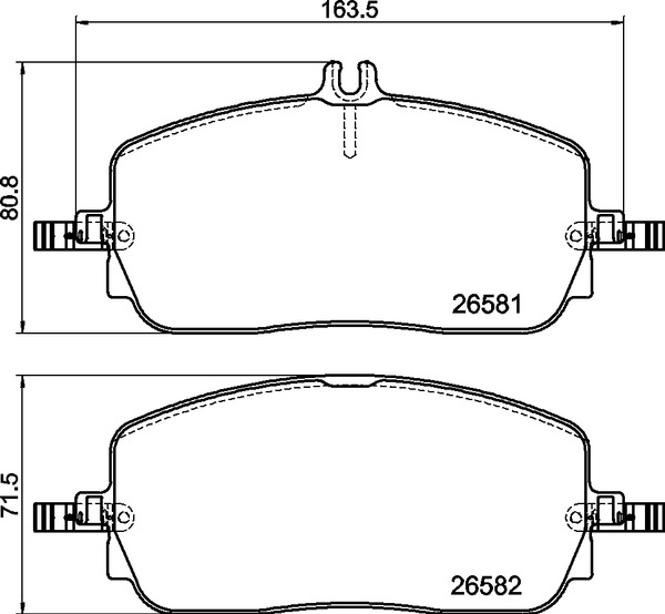 Jogo de 4 pastilhas de travão BREMBO ref. P 50 174