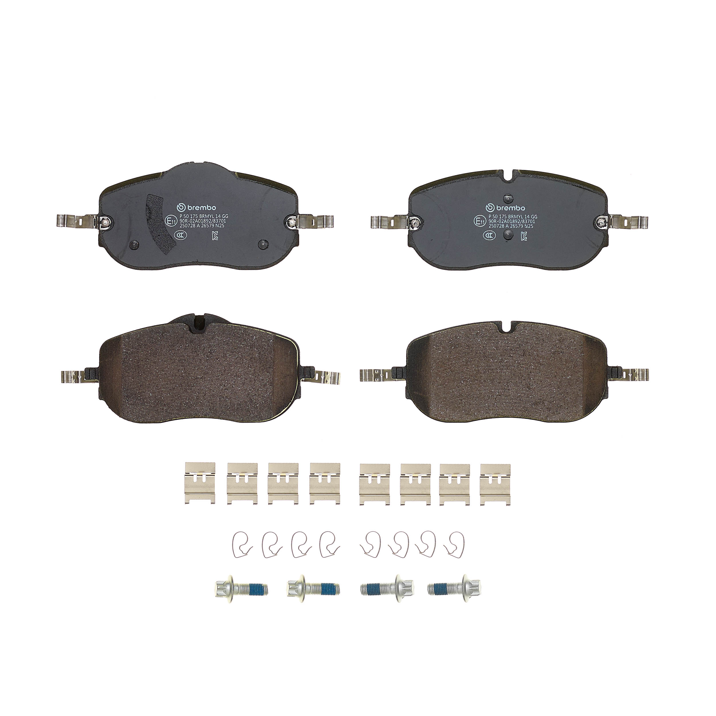 Jogo de 4 pastilhas de travão BREMBO ref. P 50 175