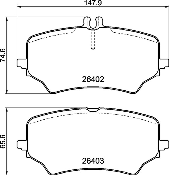 Jogo de 4 pastilhas de travão BREMBO ref. P 50 176