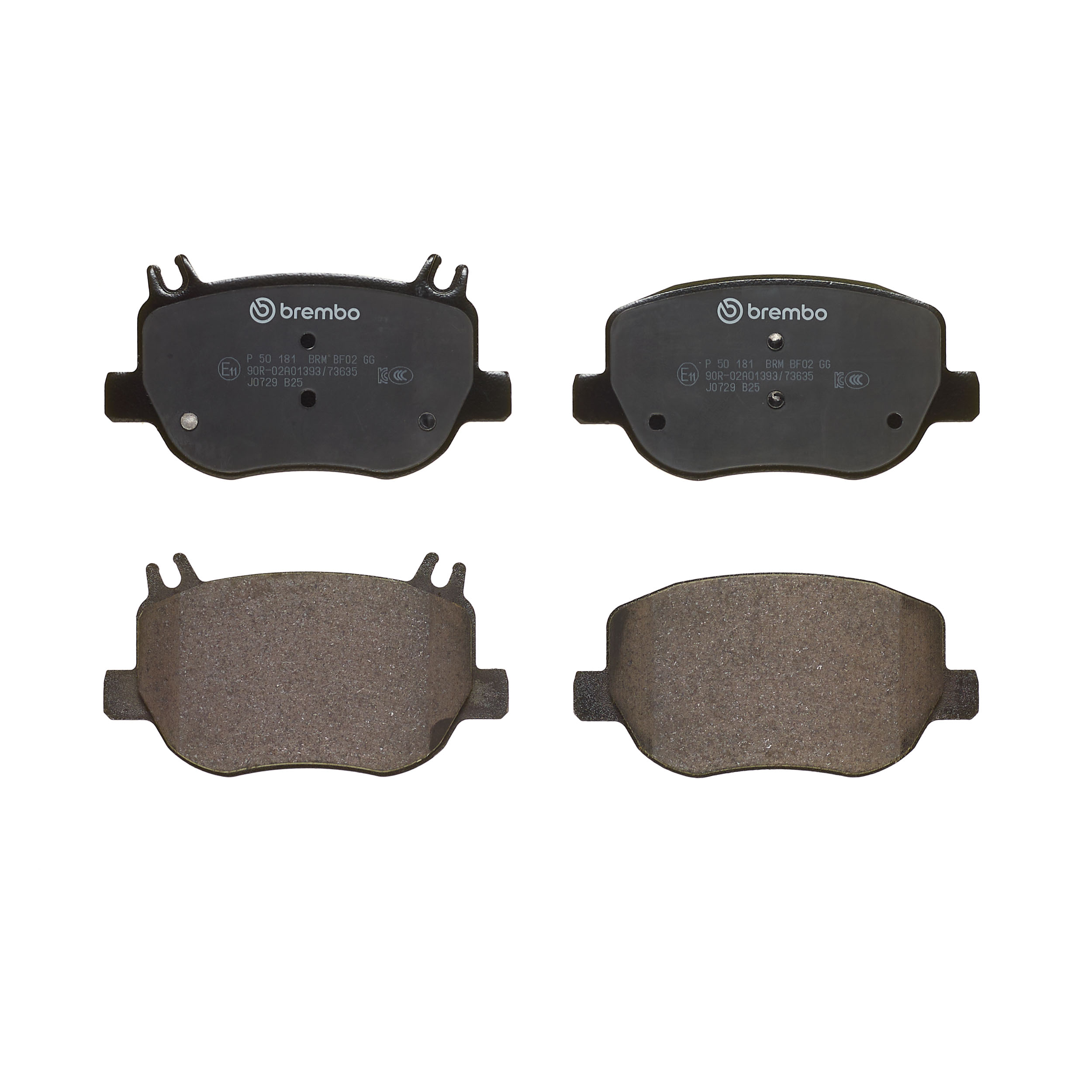 Jogo de 4 pastilhas de travão BREMBO ref. P 50 181
