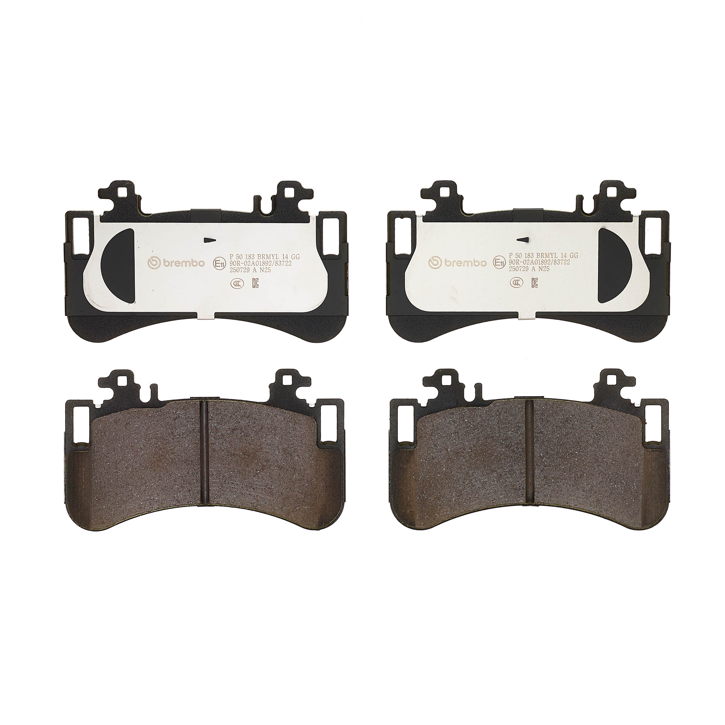 Jogo de 4 pastilhas de travão BREMBO ref. P 50 183