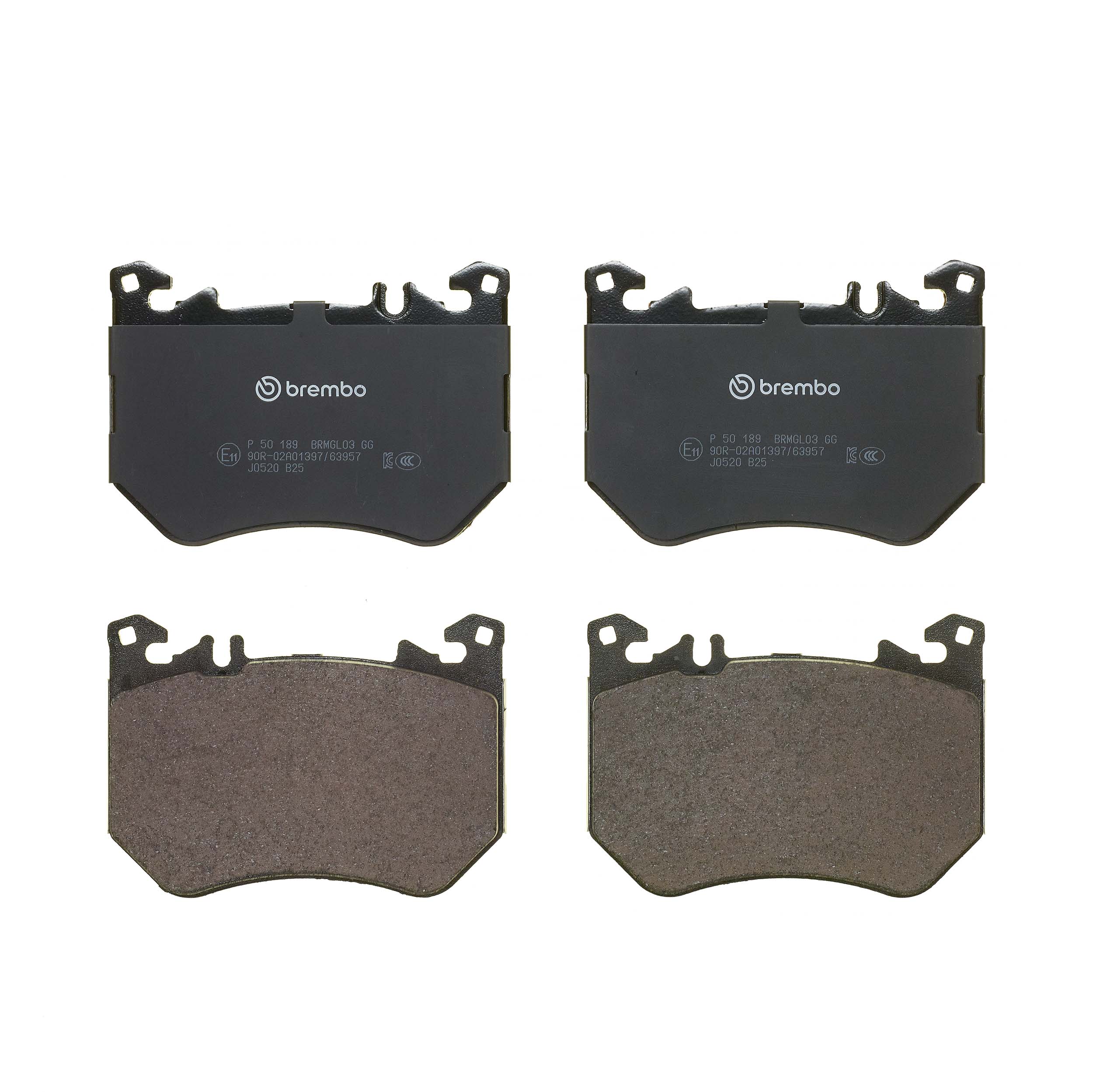 Jogo de 4 pastilhas de travão BREMBO P 50 189