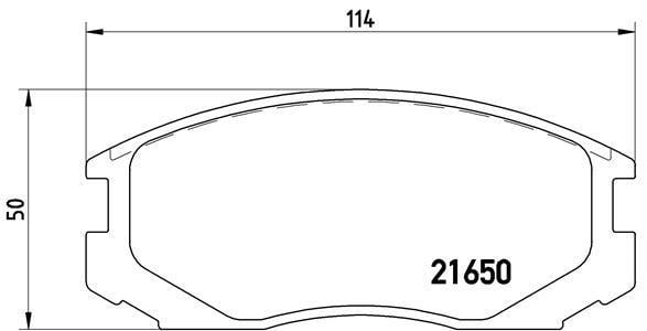 Jogo de 4 pastilhas de travão BREMBO ref. P 54 015