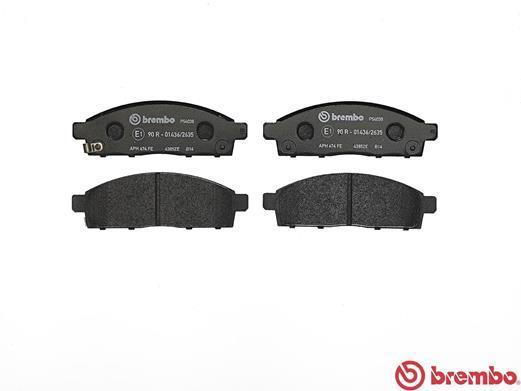 Jeu de 4 plaquettes de frein BREMBO ref. P 54 038