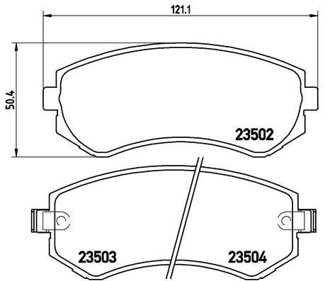 Jogo de 4 pastilhas de travão BREMBO ref. P 56 039