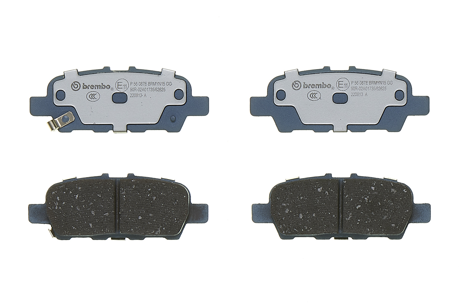 Jogo de 4 pastilhas de travão BREMBO ref. P 56 087E