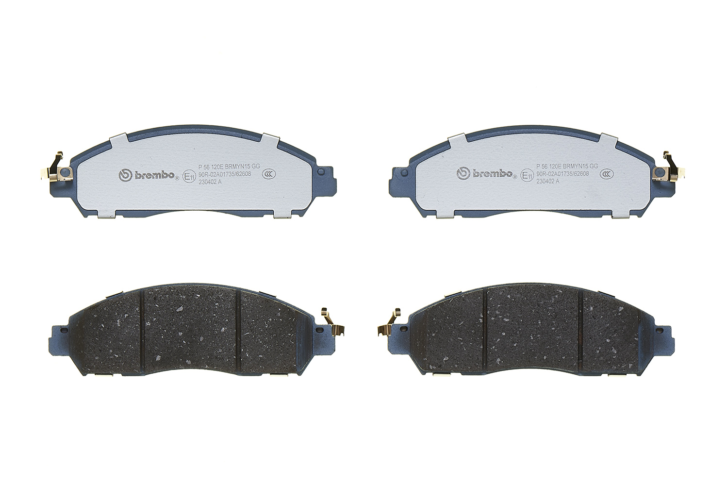 Jogo de 4 pastilhas de travão BREMBO ref. P 56 120E