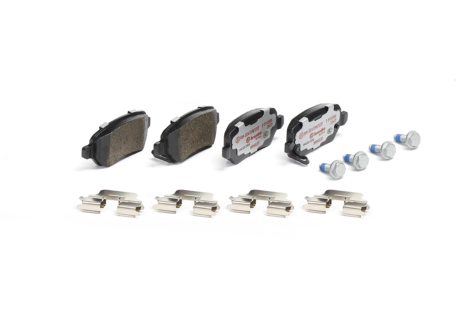 Jogo de 4 pastilhas de travão BREMBO ref. P 59 038X