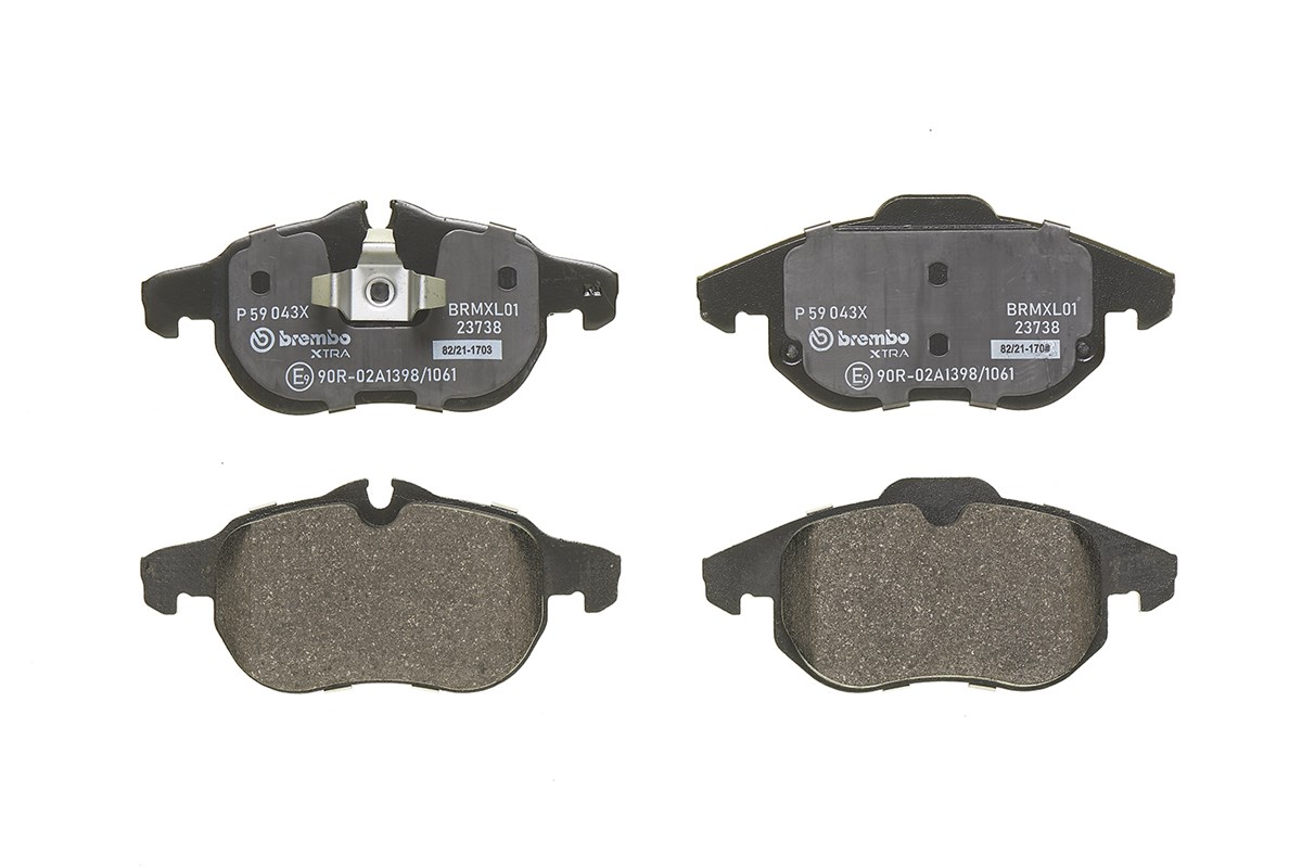 Jogo de 4 pastilhas de travão BREMBO ref. P 59 043X