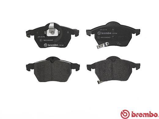 Jeu de 4 plaquettes de frein BREMBO ref. P 59 048