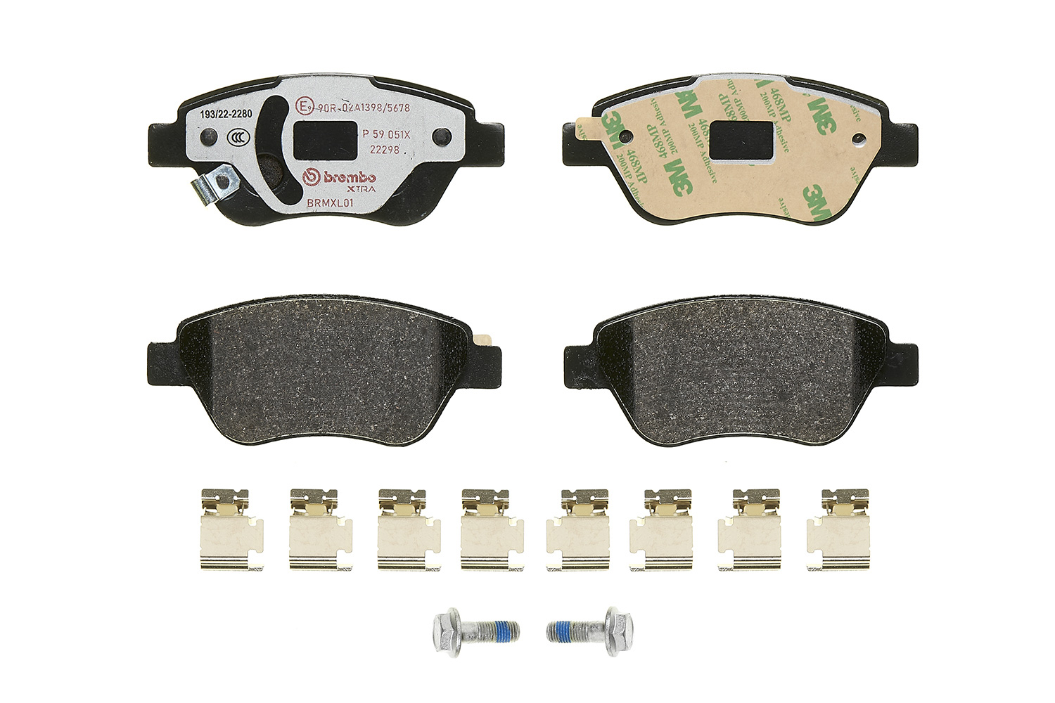 Jogo de 4 pastilhas de travão BREMBO ref. P 59 051X