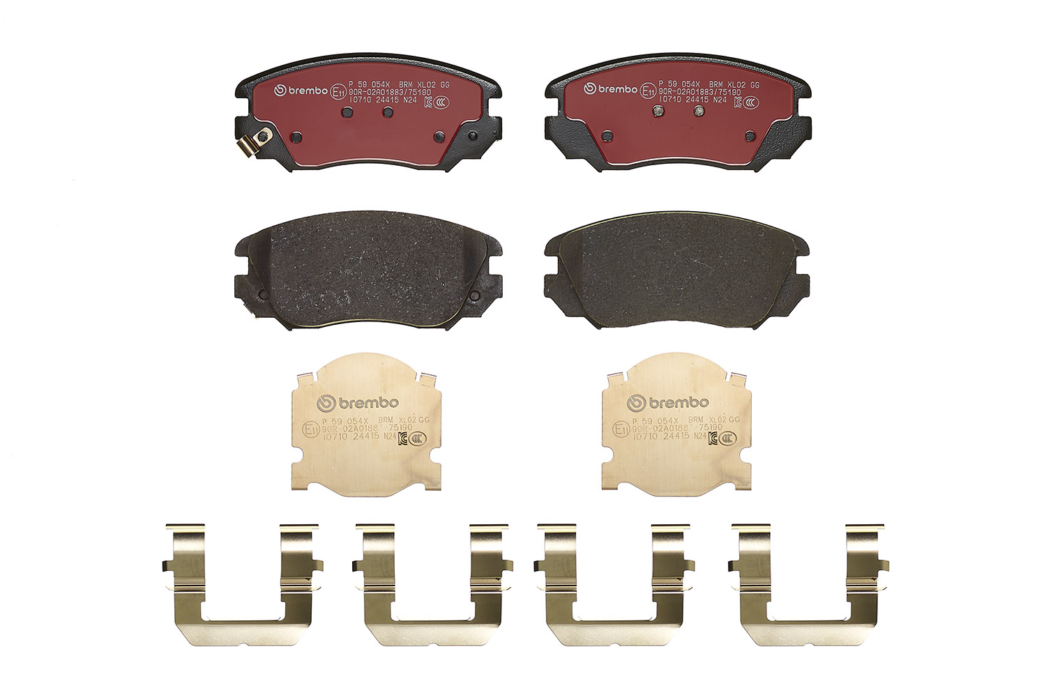 Jogo de 4 pastilhas de travão BREMBO ref. P 59 054X