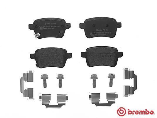 Jeu de 4 plaquettes de frein BREMBO ref. P 59 086