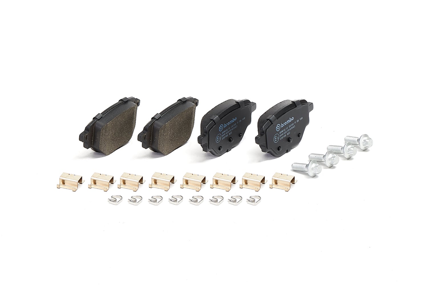 Jeu de 4 plaquettes de frein BREMBO ref. P 59 100