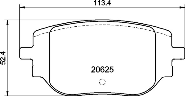 Jogo de 4 pastilhas de travão BREMBO ref. P 59 102