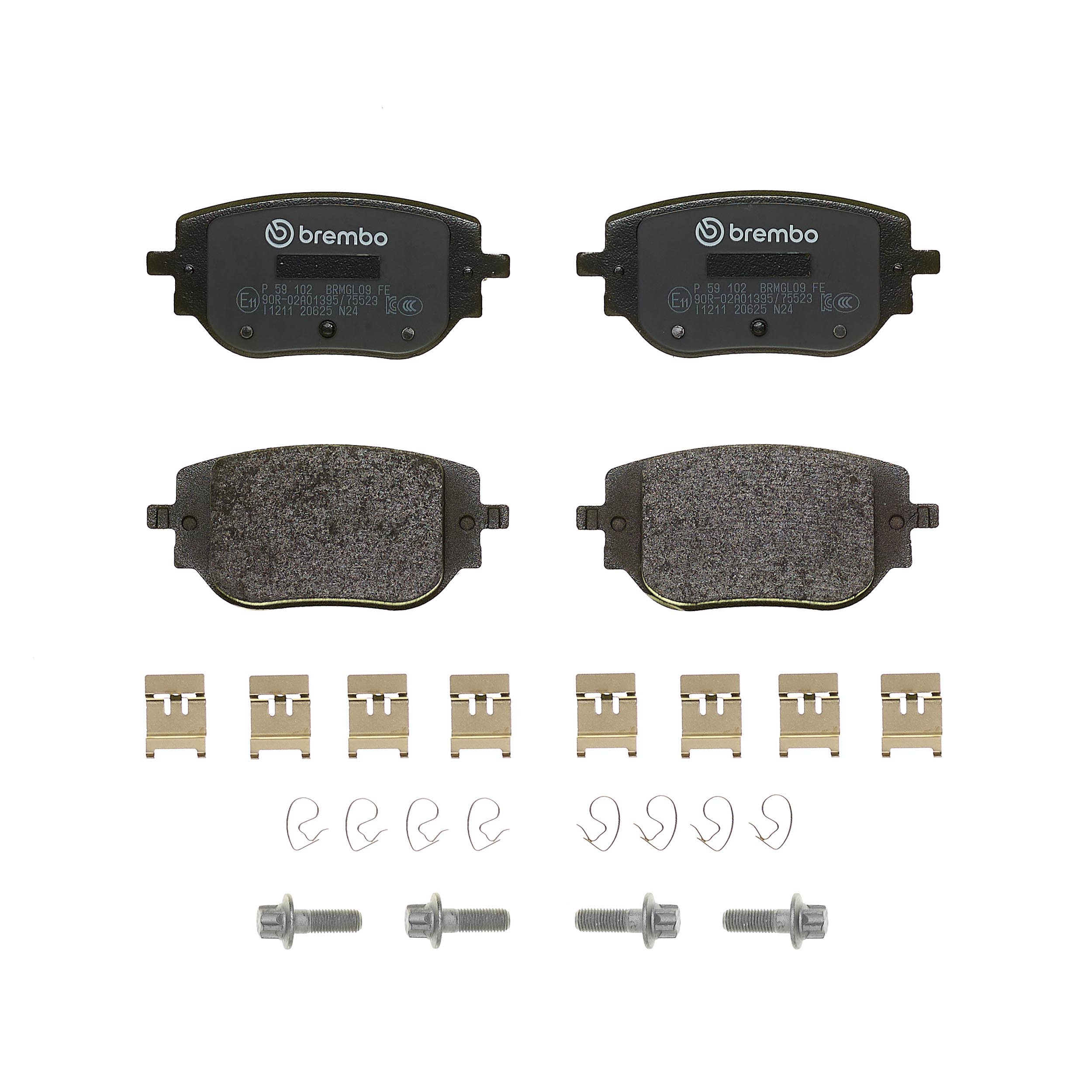Jogo de 4 pastilhas de travão BREMBO ref. P 59 102